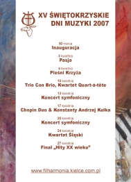 XV witokrzyskie Dni Muzyki